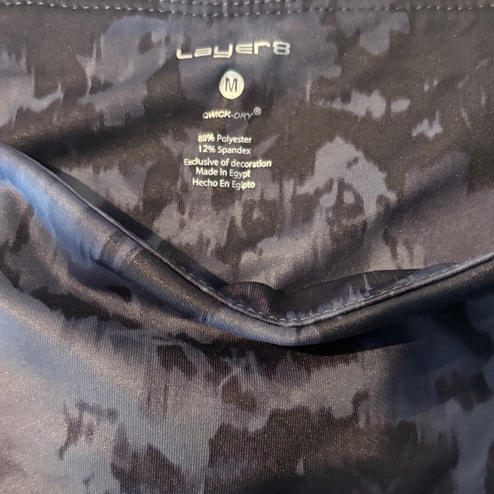 Layer 8 Kids Blue Camouflage Leggings - Picture 2 of 2